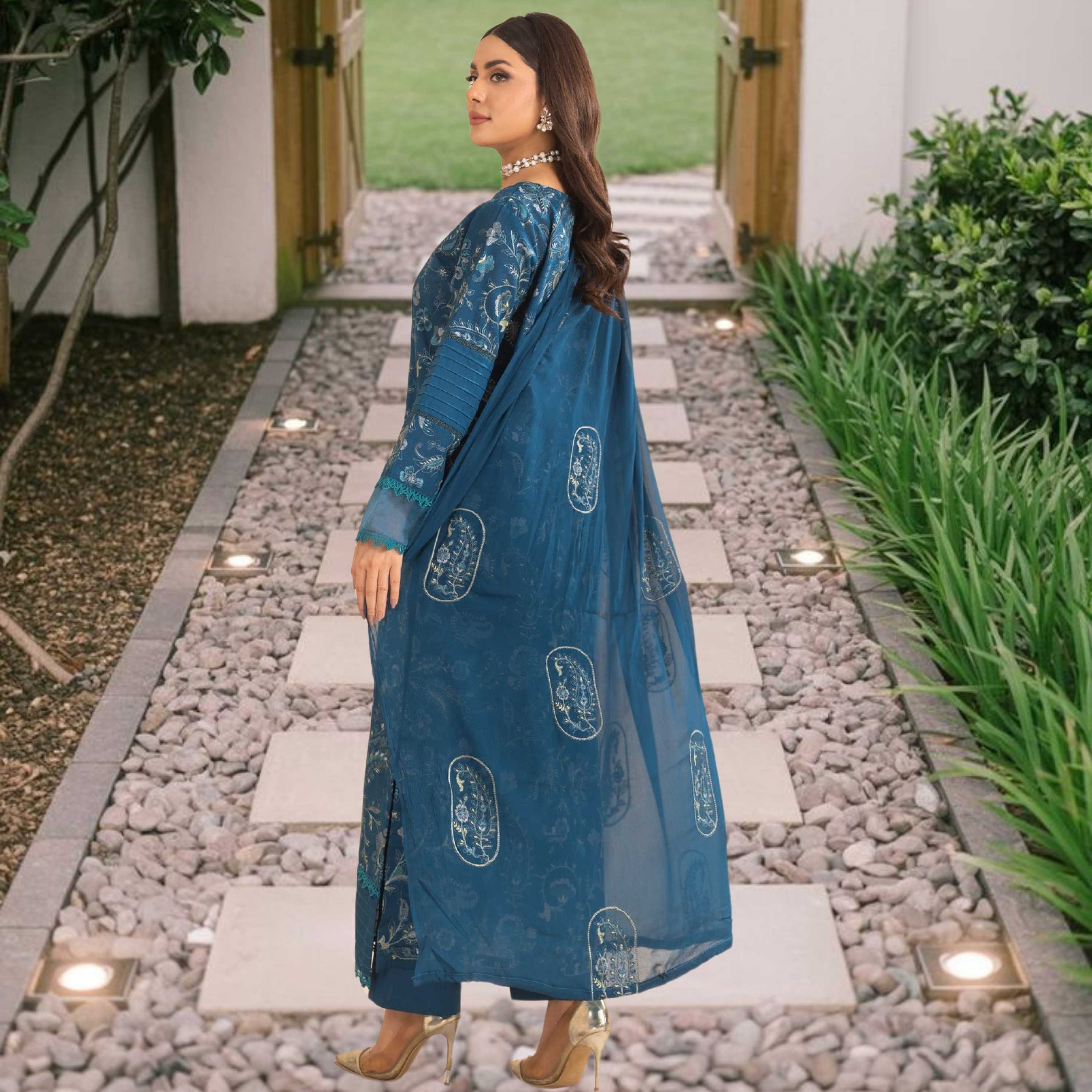 Breeze Luxury Premium Embroidered Lawn - Vol. 39