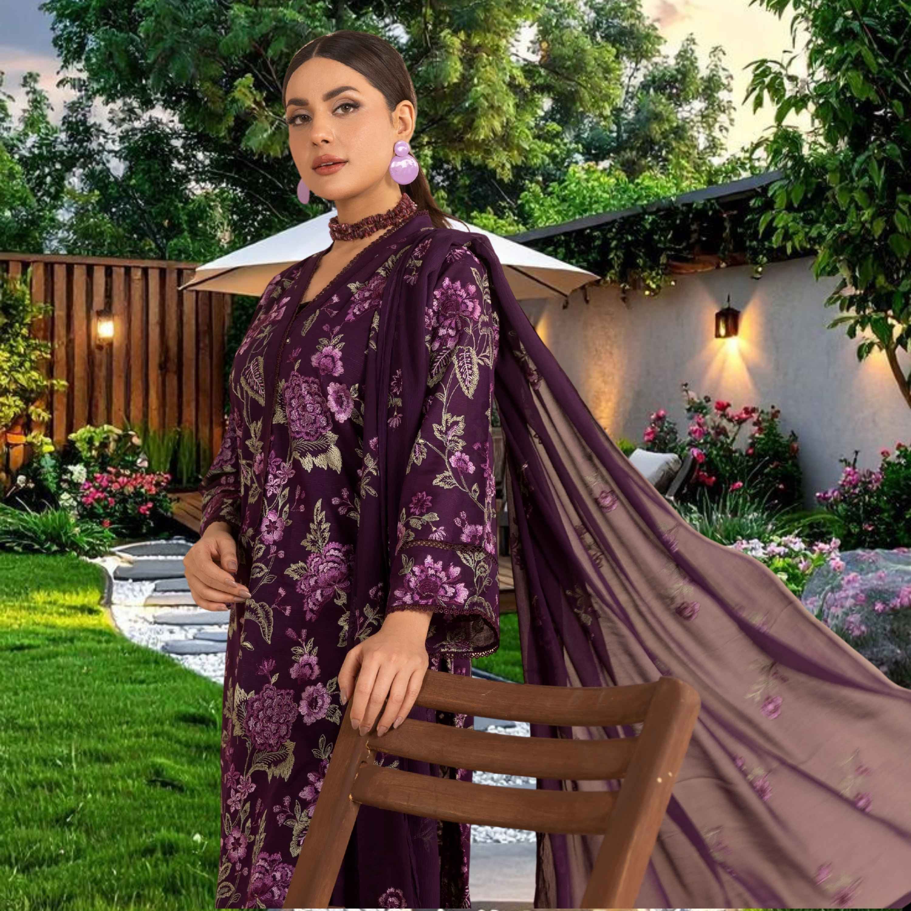Breeze Luxury Premium Embroidered Lawn - Vol. 39
