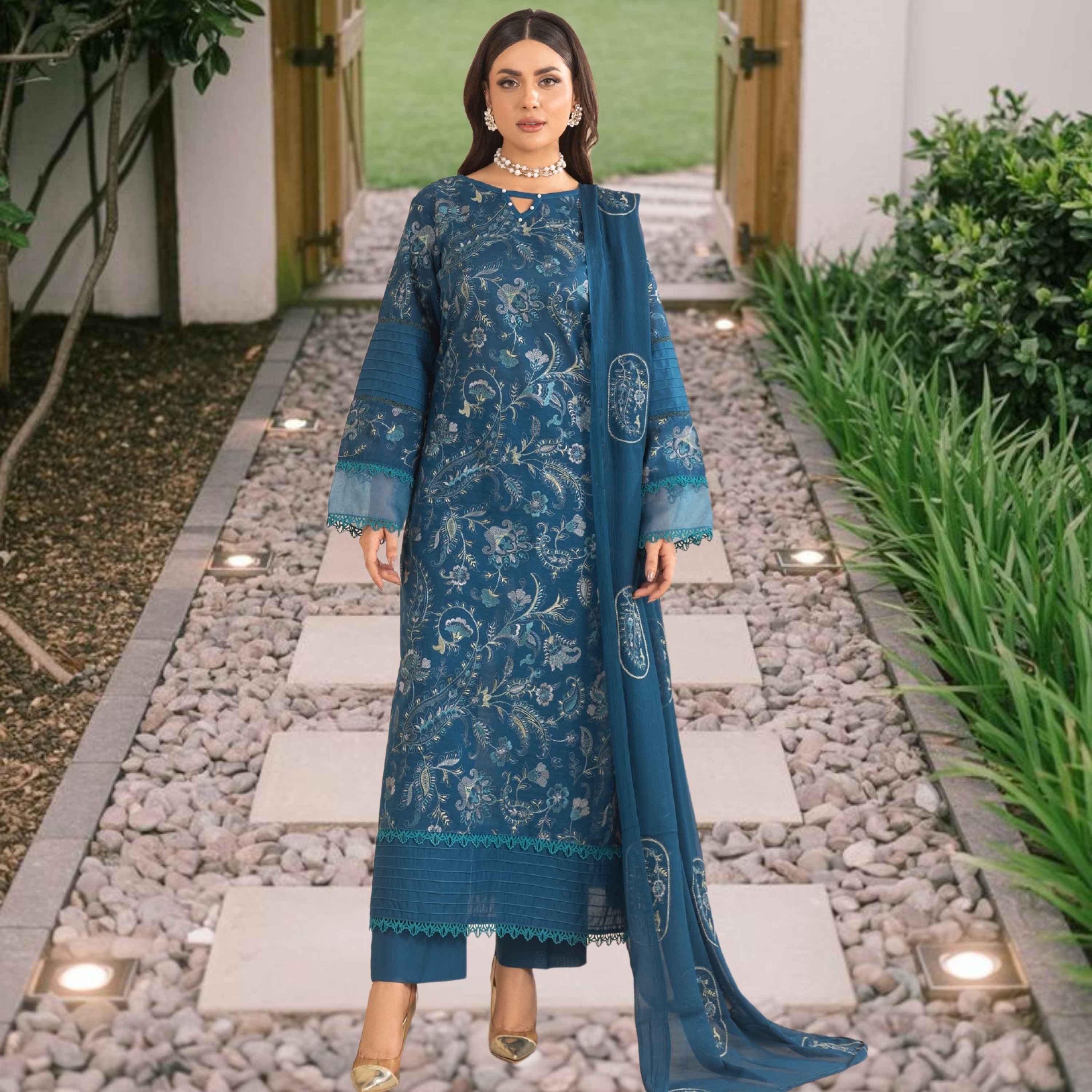 Breeze Luxury Premium Embroidered Lawn - Vol. 39