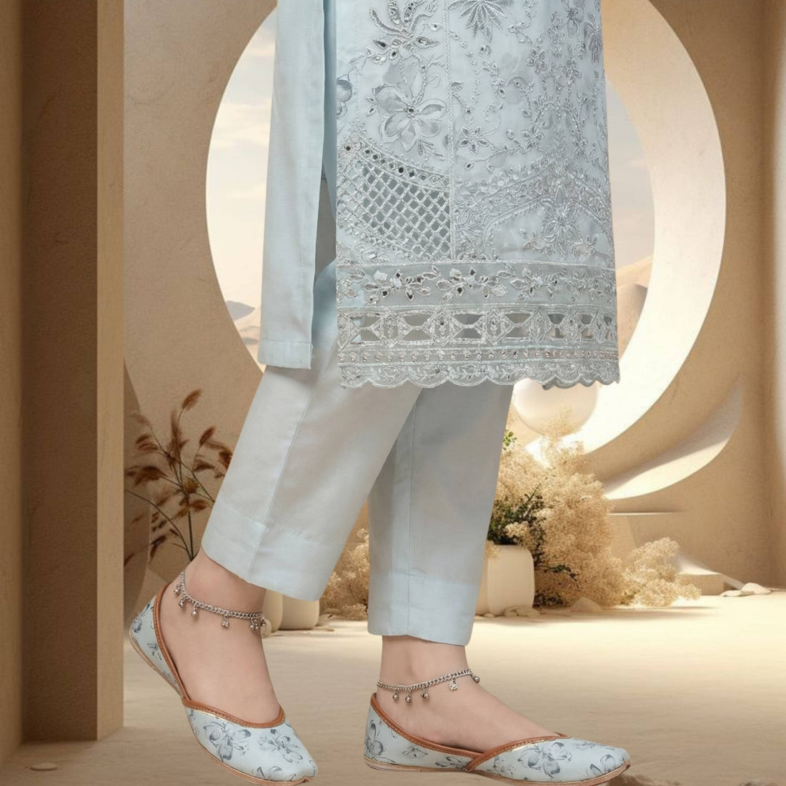 The Clutch & Khosa Collection HUDA_Powder_Blue