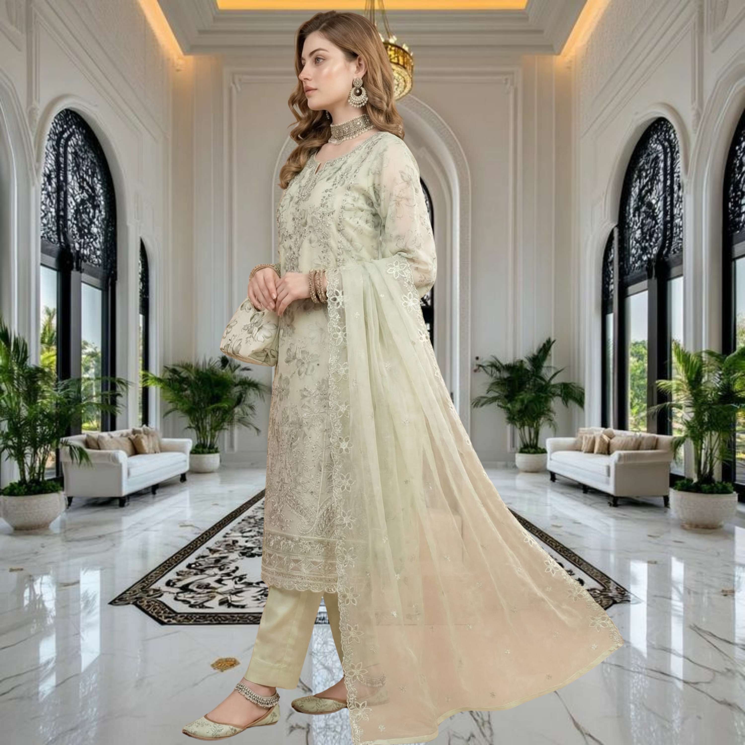 The Clutch & Khosa Collection HUDA_Sage_Green