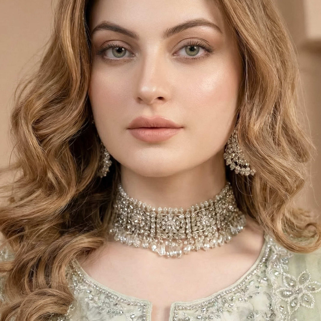 The Clutch & Khosa Collection HUDA_Sage_Green