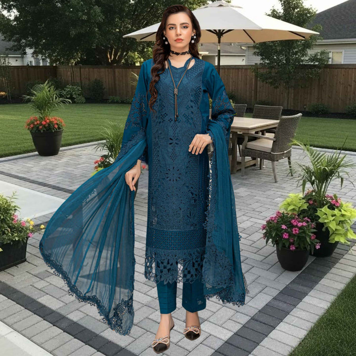 MAYA Luxury Embroidered 3PC Lawn Suit – Festive Summer Collection Vol-34