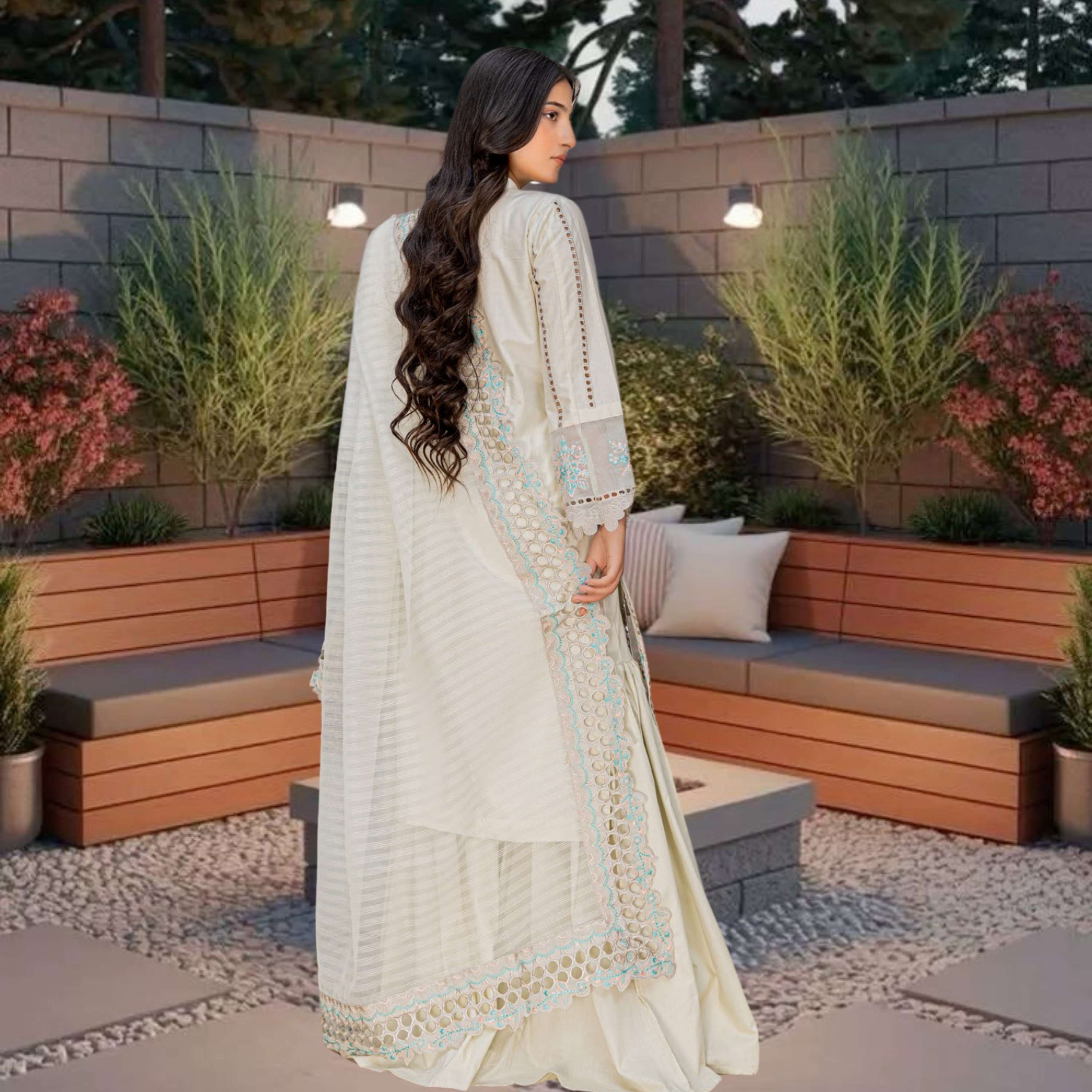 MAYA Luxury Embroidered 3PC Lawn Suit – Festive Summer Collection Vol-34