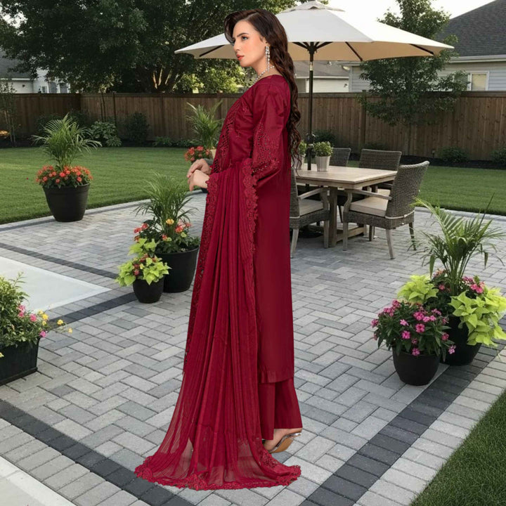 MAYA Luxury Embroidered 3PC Lawn Suit – Festive Summer Collection Vol-34