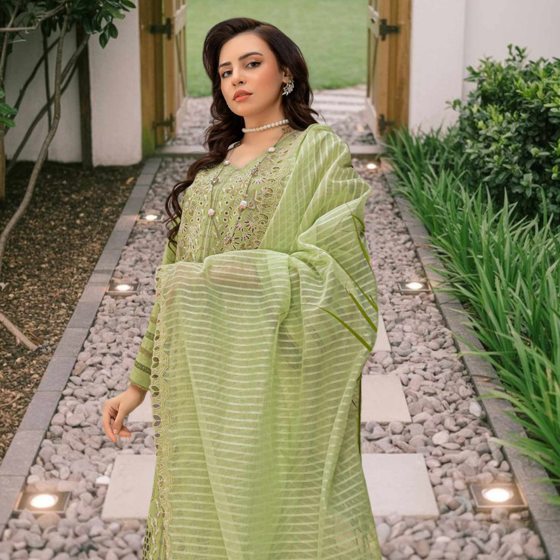 MAYA Luxury Embroidered 3PC Lawn Suit – Festive Summer Collection Vol-34
