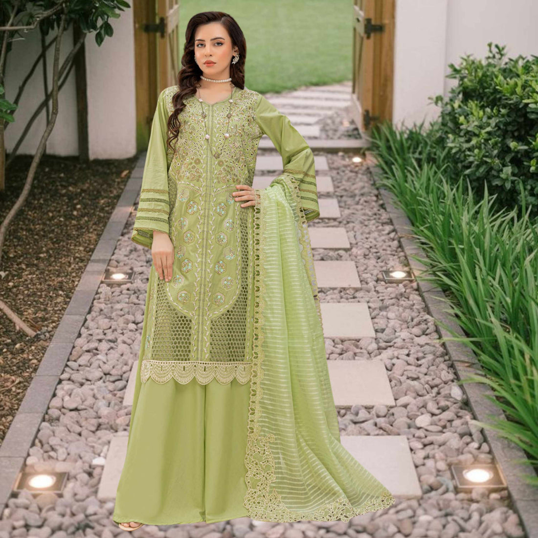 MAYA Luxury Embroidered 3PC Lawn Suit – Festive Summer Collection Vol-34