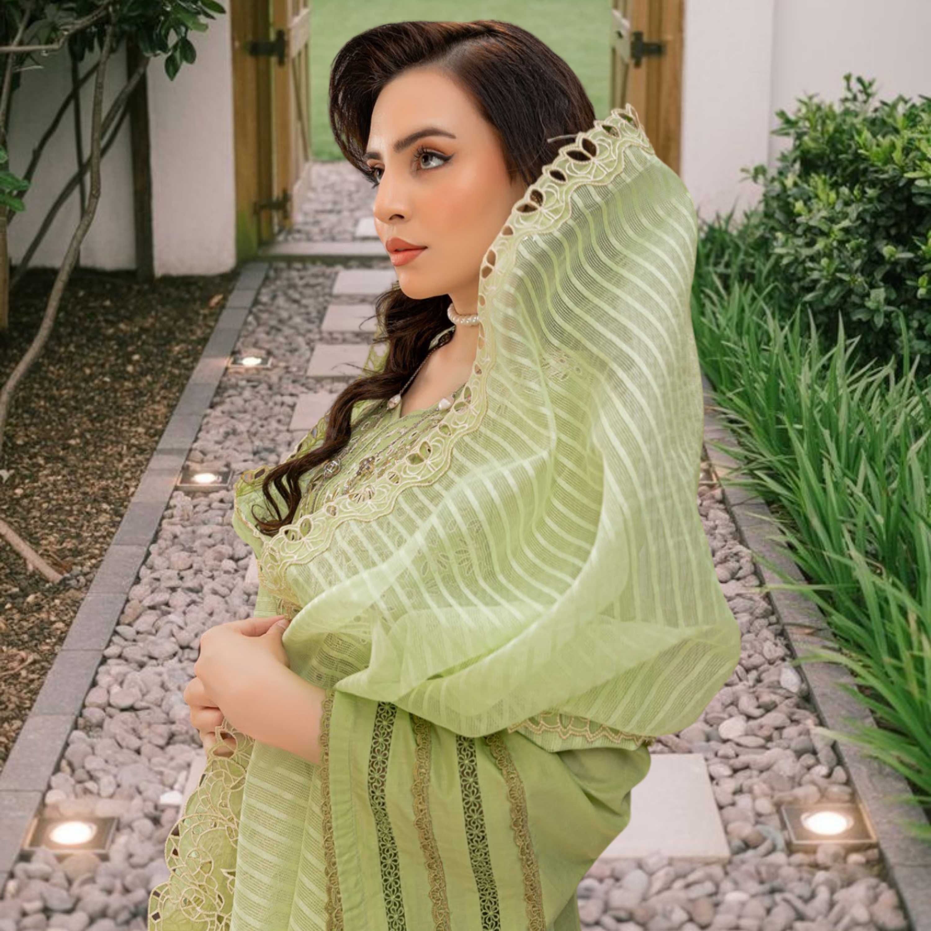 MAYA Luxury Embroidered 3PC Lawn Suit – Festive Summer Collection Vol-34