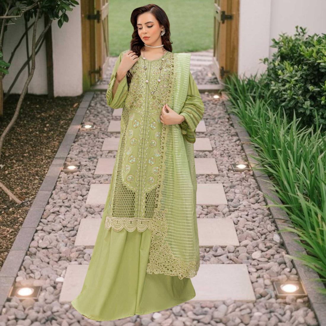 MAYA Luxury Embroidered 3PC Lawn Suit – Festive Summer Collection Vol-34