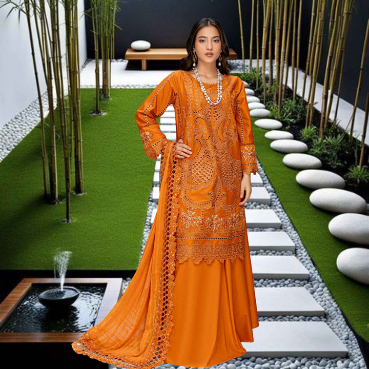 MAYA Luxury Embroidered 3PC Lawn Suit – Festive Summer Collection Vol-34