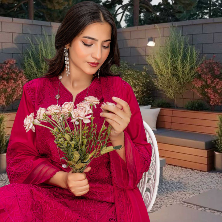 MAYA Luxury Embroidered 3PC Lawn Suit – Festive Summer Collection Vol-34