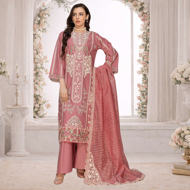 MAYA Luxury Embroidered 3PC Lawn Suit – Festive Summer Collection Vol-34