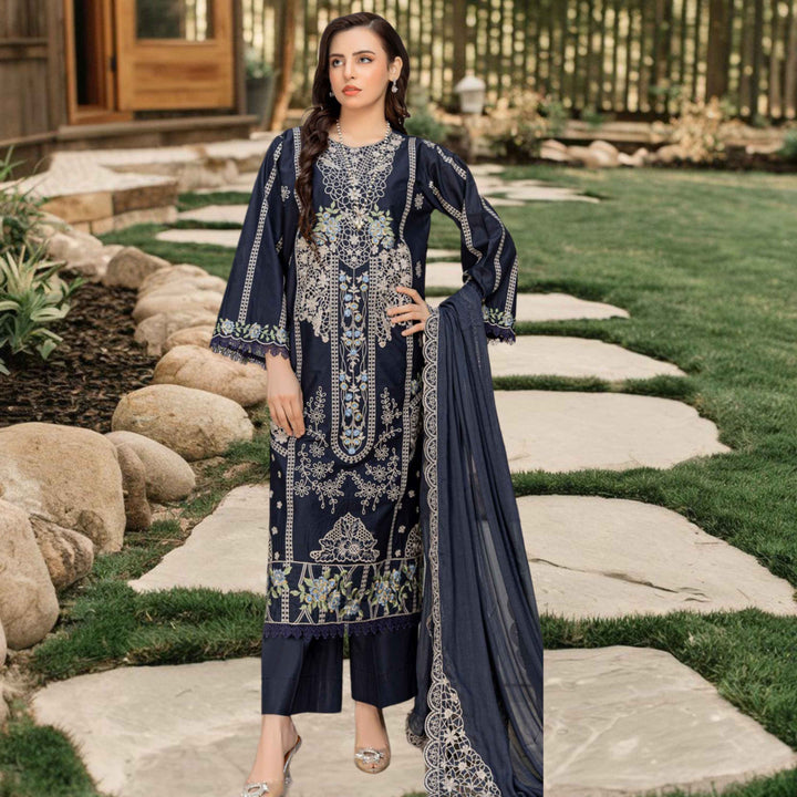 MAYA Luxury Embroidered 3PC Lawn Suit – Festive Summer Collection Vol-34