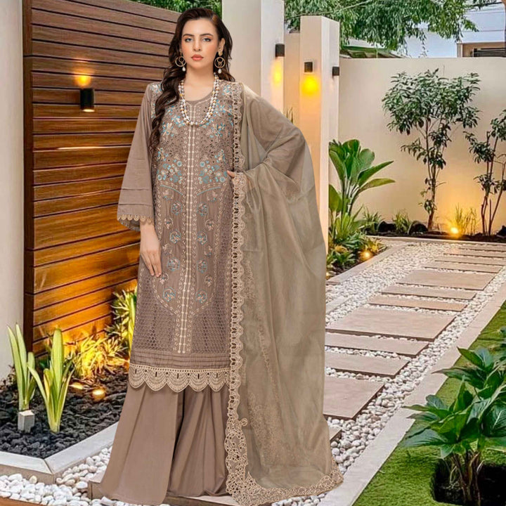 MAYA Luxury Embroidered 3PC Lawn Suit – Festive Summer Collection Vol-34