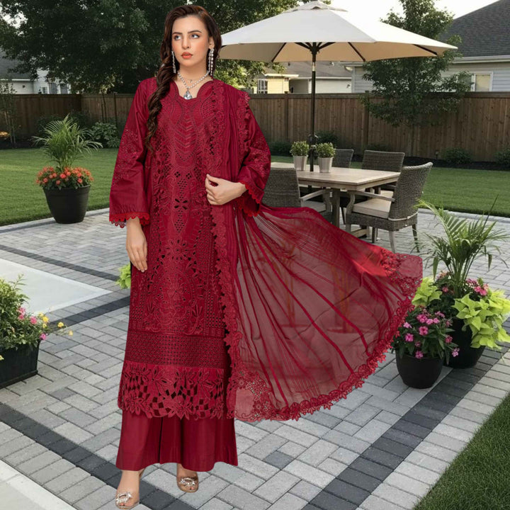 MAYA Luxury Embroidered 3PC Lawn Suit – Festive Summer Collection Vol-34