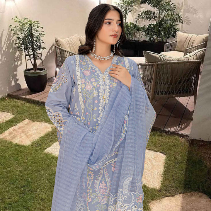 MAYA Luxury Embroidered 3PC Lawn Suit – Festive Summer Collection Vol-34