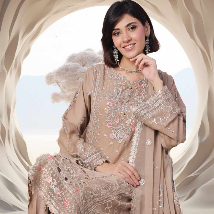 Dressline Luxury Formal Collection-NAINA_BEIGE