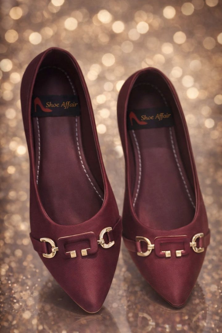 Maroon Women Flats – Stylish &amp; Comfortable Footwear