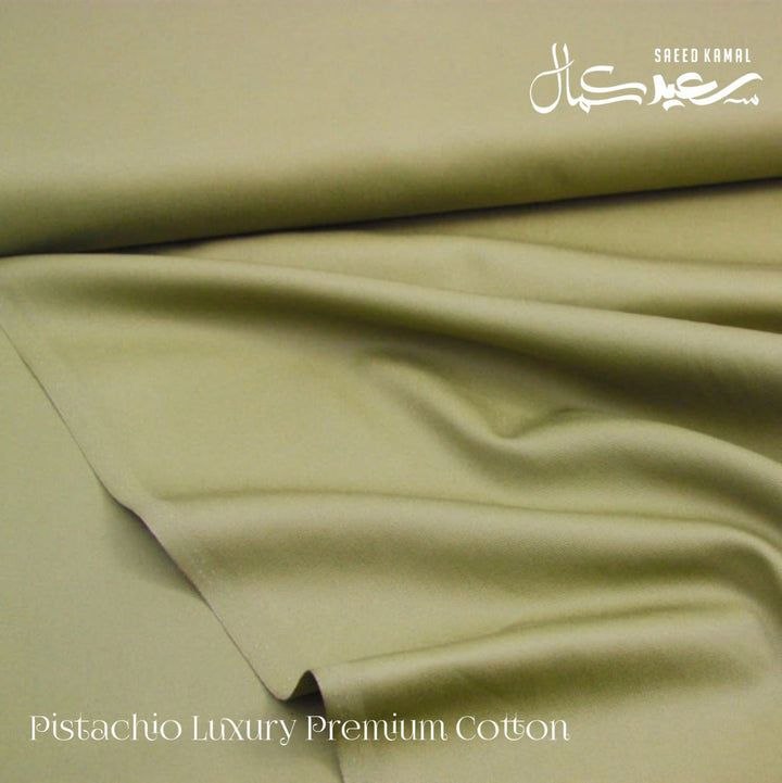 Men Shalwar Kameez Cotton Pistachio Green Unstitched